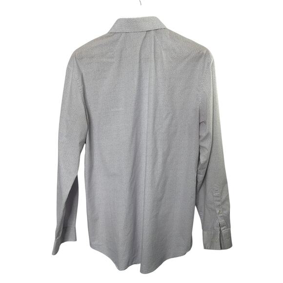 Kenneth Cole Reaction Purple Triangle Print Slim Fit Button Up Shirt Mens Large - Picture 3 of 4